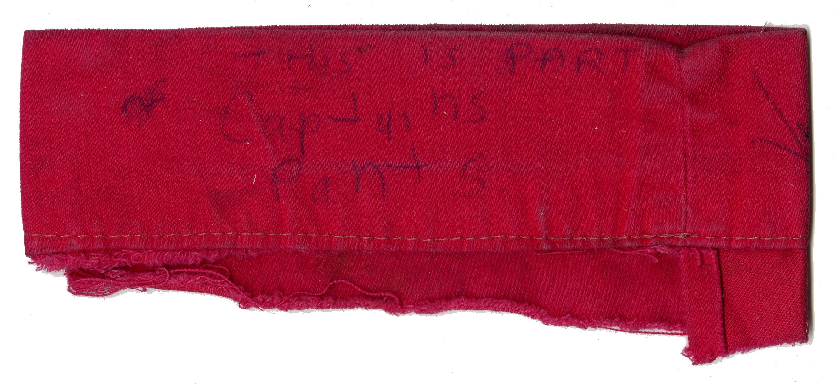 Captain Sensible Signed Boiler Suit Cuff (UK) - Image 2 of 2