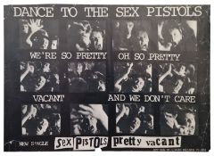 Sex Pistols 1977 Pretty Vacant Promotional Poster (UK)