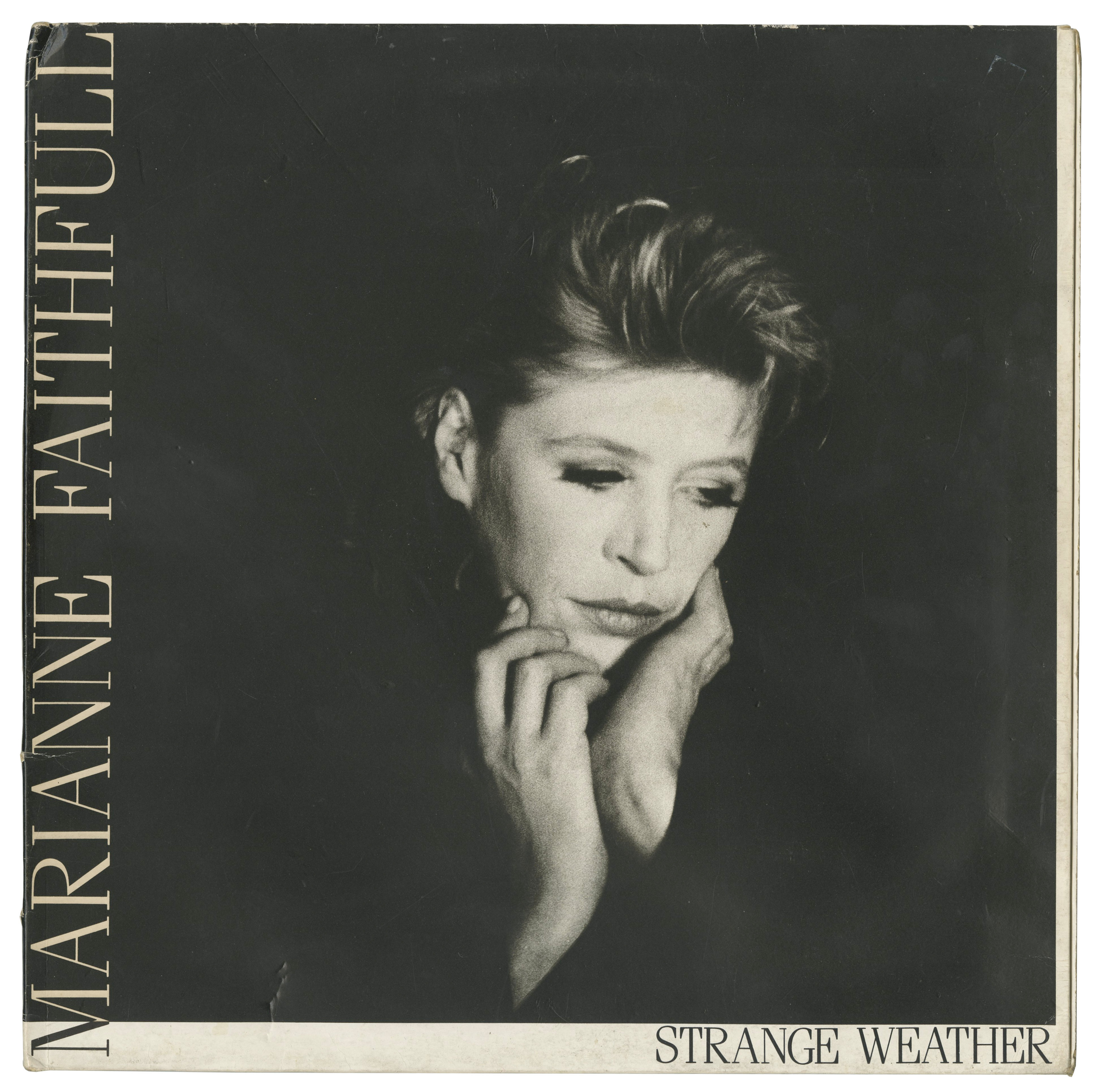 Marianne Faithfull Autographed Strange Weather LP Sleeve (UK) - Image 2 of 2