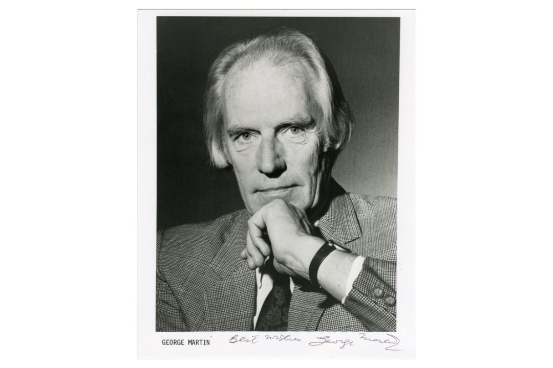 George Martin Signed Black And White Promotional Photograph (UK)