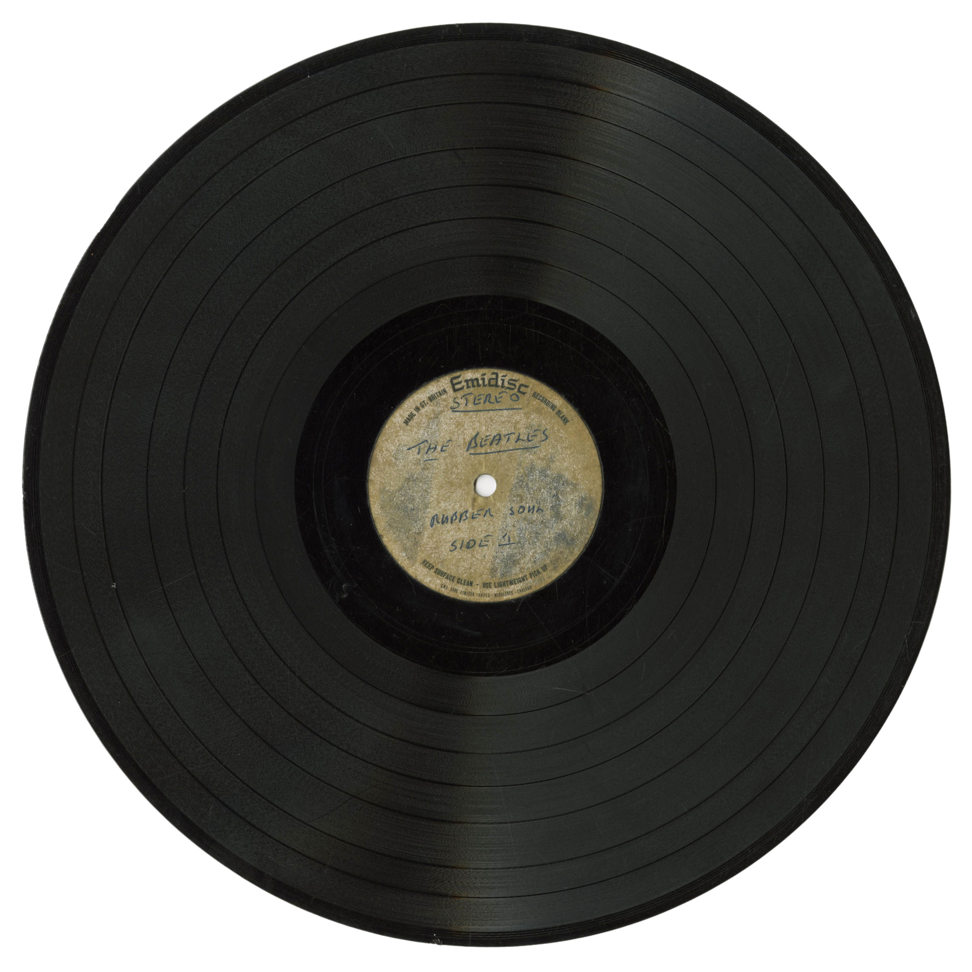 The Beatles Rubber Soul Side One 12 Inch Emidisc Acetate (UK)