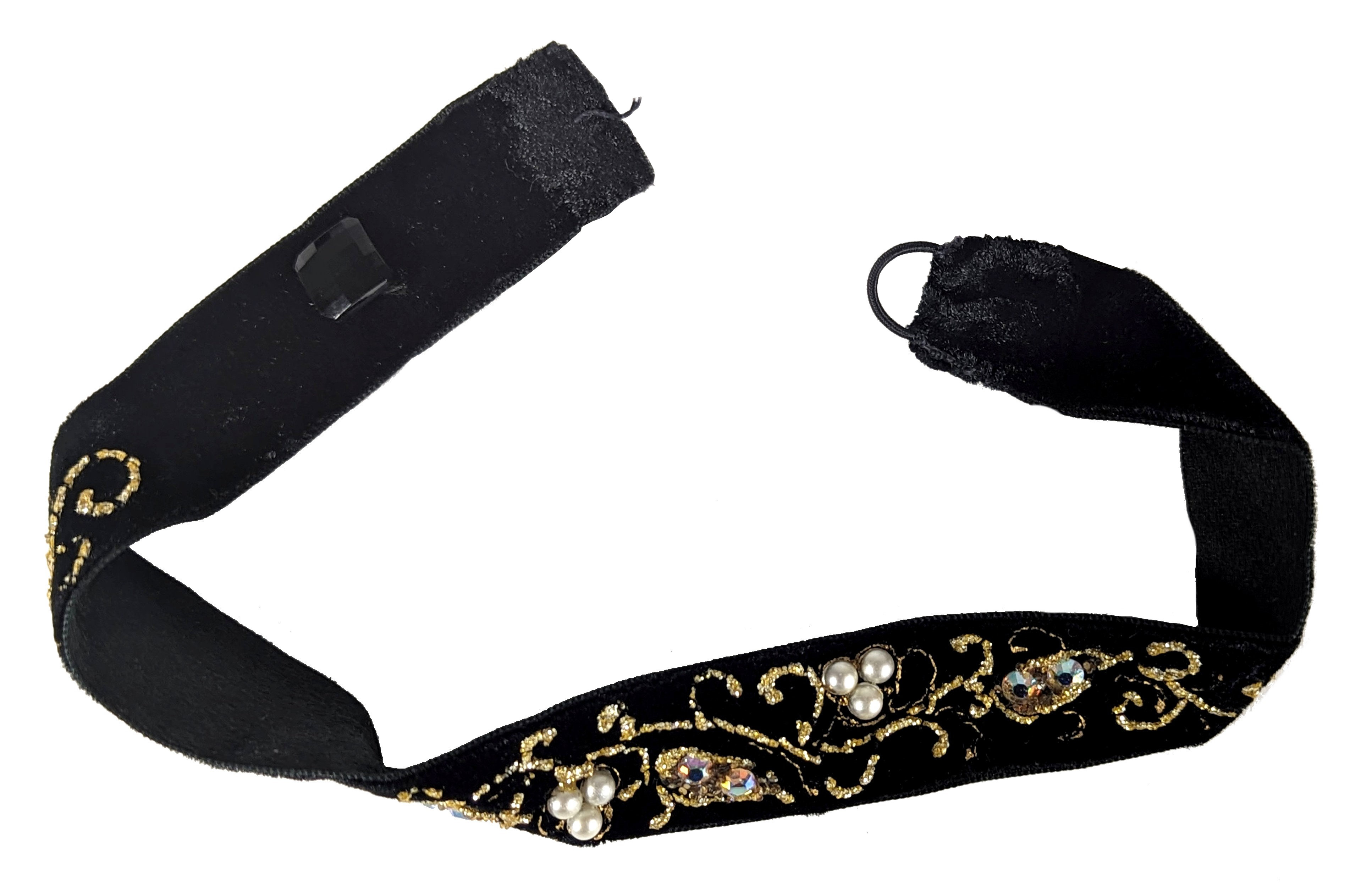 Mary Hopkin Owned Black Velvet Choker Necklace (UK) - Image 5 of 5