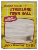 Blank Litherland Town Hall Concert Poster (UK)