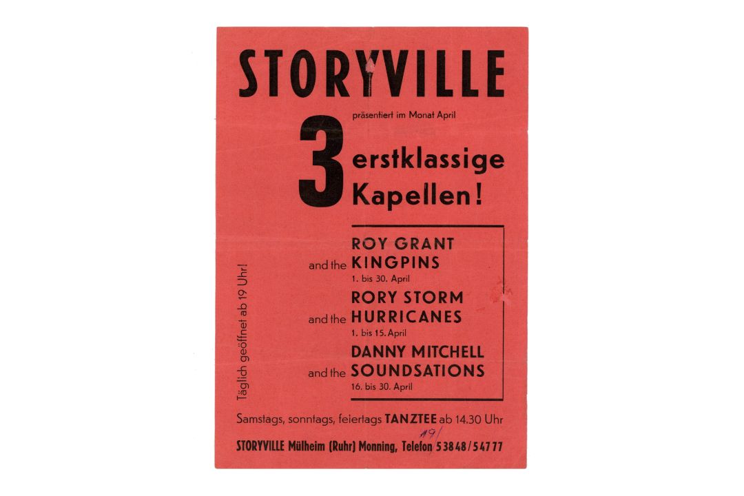 Rory Storm And The Hurricanes Concert Handbill (Germany)
