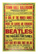 The Beatles Abergavenny Concert Poster June 1963 (Wales)