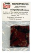 The Beatles Magical Mystery Tour Coach Fabric Swatch Beatle City (UK)