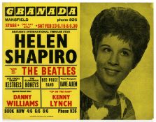 The Beatles Helen Shapiro 1963 Mansfield Handbill (UK)