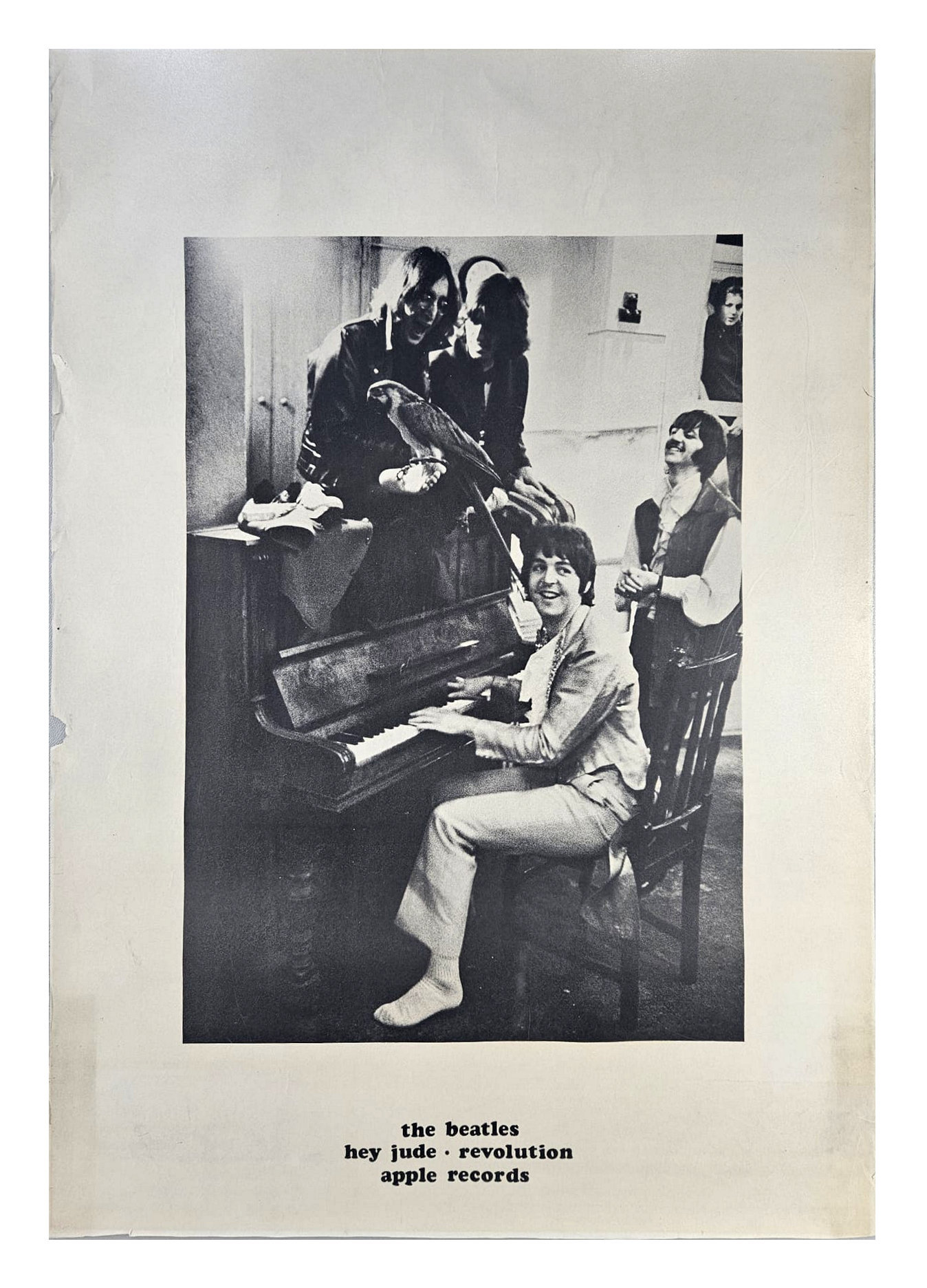 The Beatles Hey Jude / Revolution Apple Records Poster (UK)