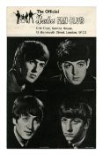 The Beatles 1963 Northern Area Fan Club Convention Juke Box Jury Programme (UK)