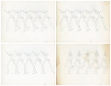 The Beatles 1968 Yellow Submarine Apple Bonkers Animation Drawings (UK)