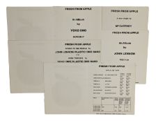The Beatles Collection Of Five Fresh From Apple Promotional Leaflets (UK)