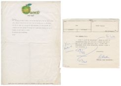 Derek Taylor Correspondence Words From Apple Paper (UK)
