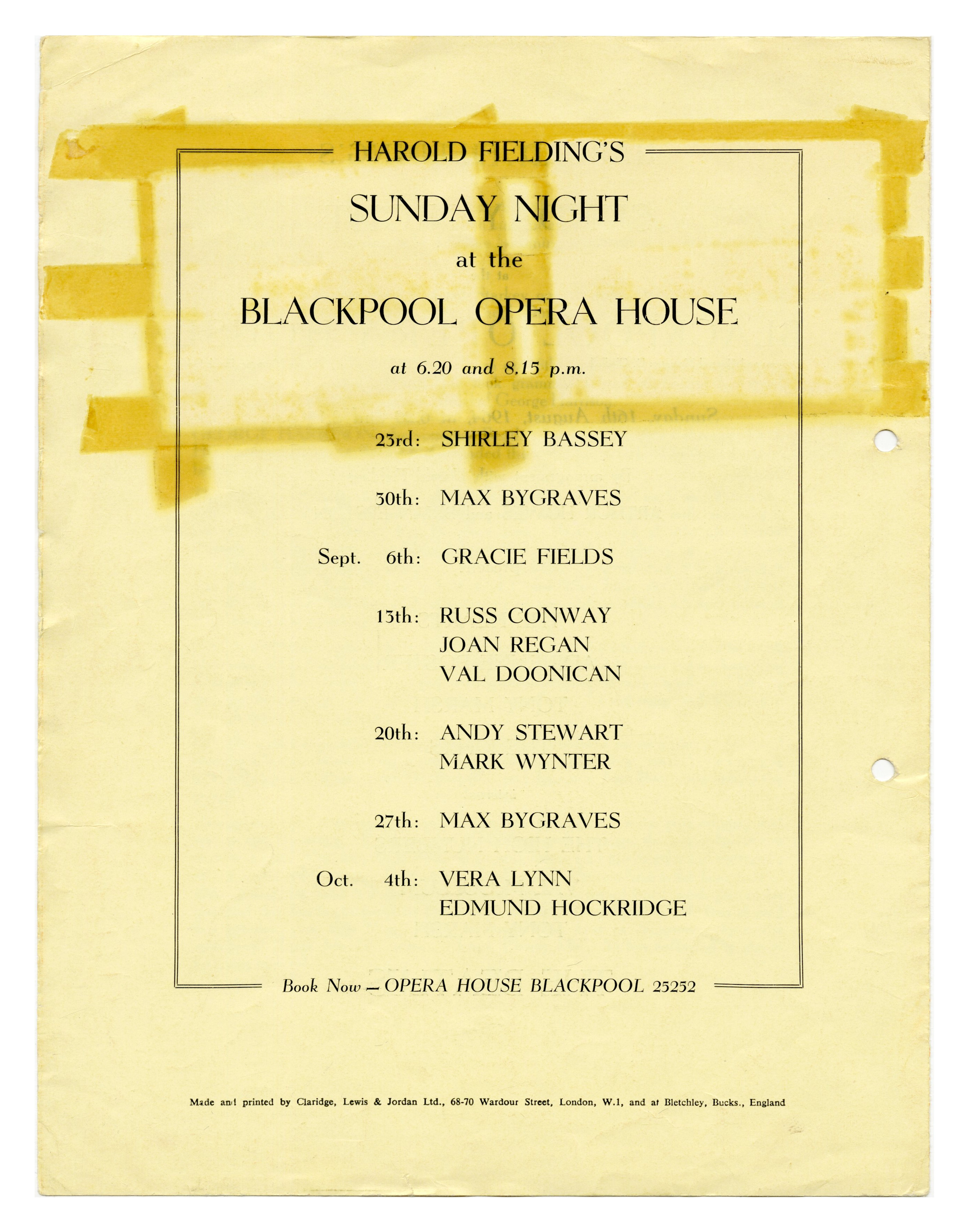 The Beatles High Numbers August 1964 Blackpool Opera House Concert Programme & Two Ticket Stubs (UK) - Image 2 of 4