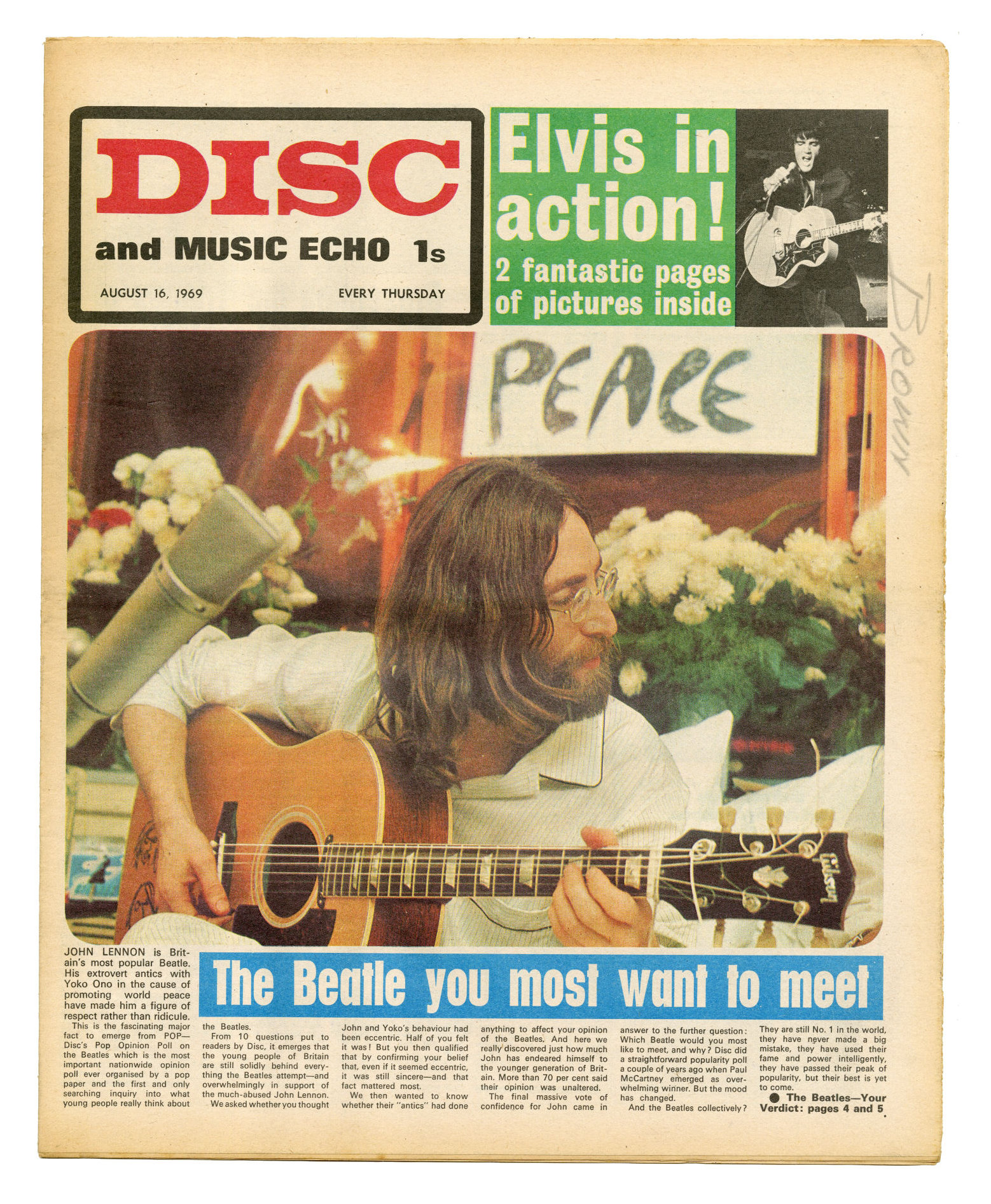 Disc & Music Echo Music Paper 1969 Complete Run (UK) - Image 5 of 7