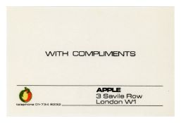 Apple And Beatles Related Compliment Slips (UK)