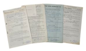 The Beatles Related Sixties Cavern Club Liverpool Performance Contracts (UK)
