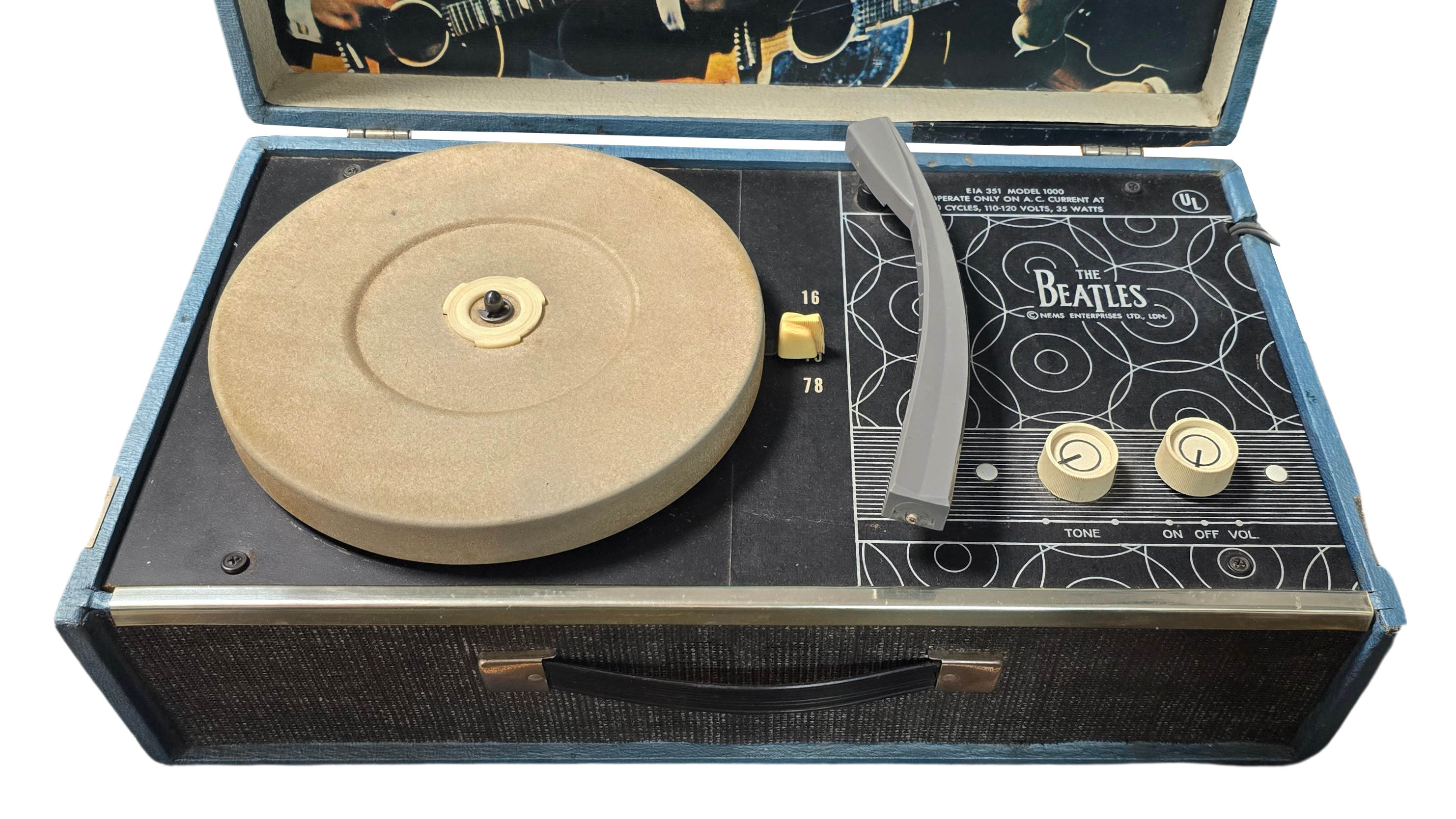 The Beatles 1964 Limited Edition Portable Record Player And Original Box (USA) - Image 2 of 6