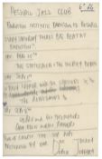 Heswall Jazz Club 1960s Flyers & Bob Wooler Written Draft Flyer (UK)