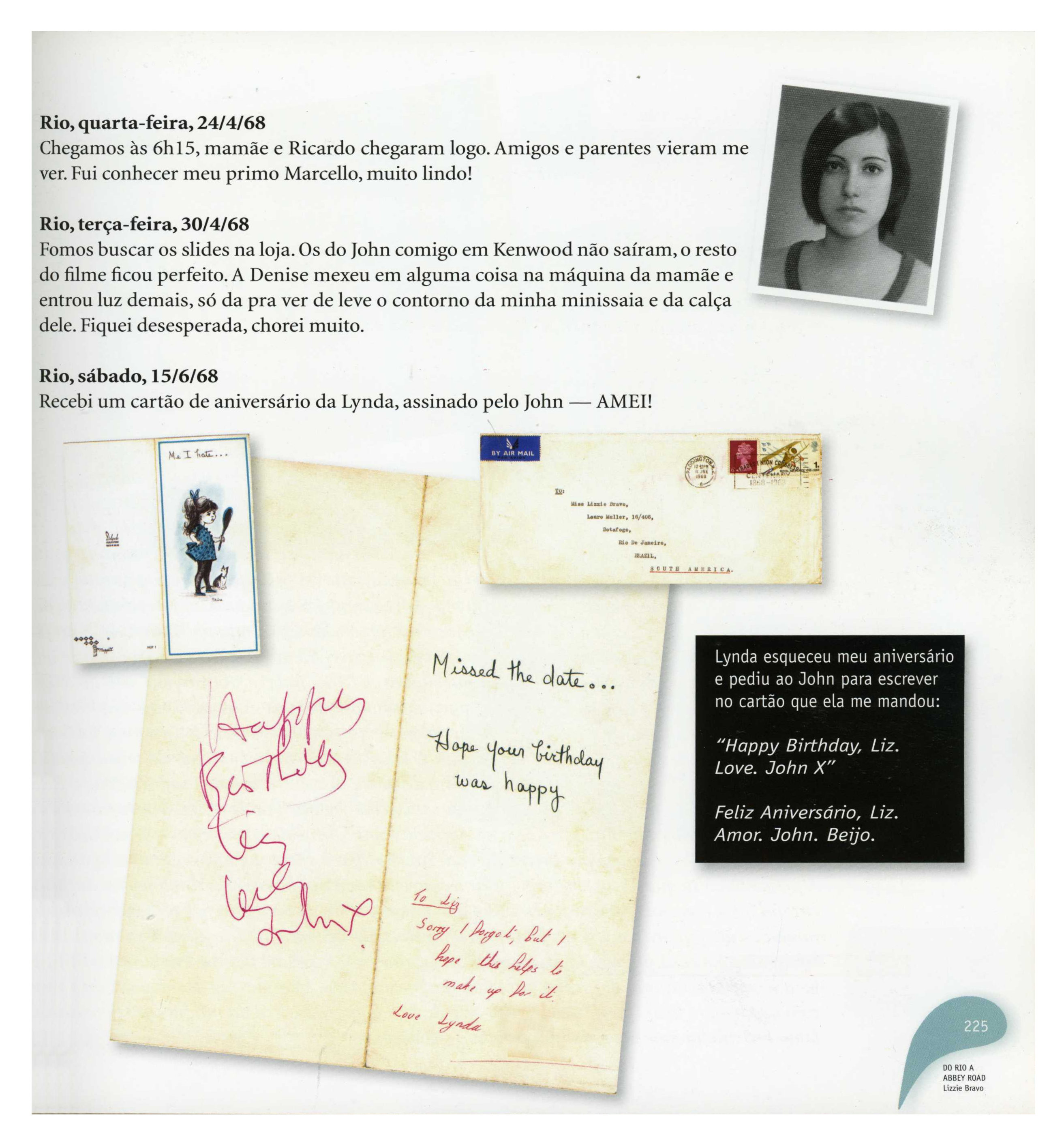 John Lennon 1968 Handwritten & Signed Birthday Card In Mailing Envelope Lizzie Bravo Collection (UK) - Image 6 of 6