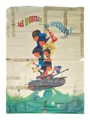 The Beatles Help! Film Poster (France)