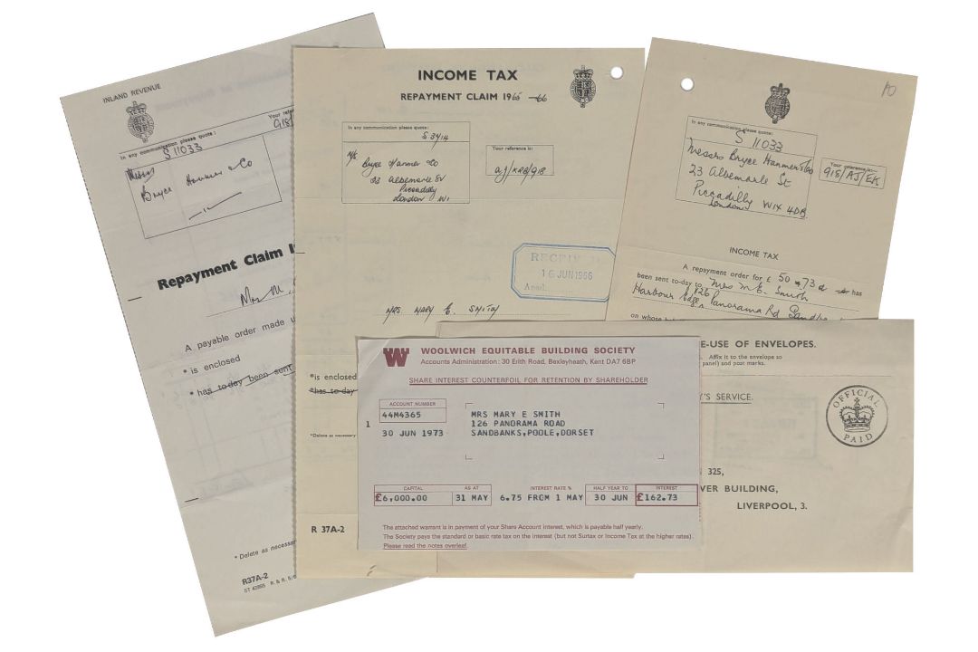John Lennon Aunt Mimi Collection Of Financial Documents (UK)