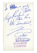 Johnny Guitar Byrne Rory Storm And The Hurricanes Signed Promo Cards (UK)