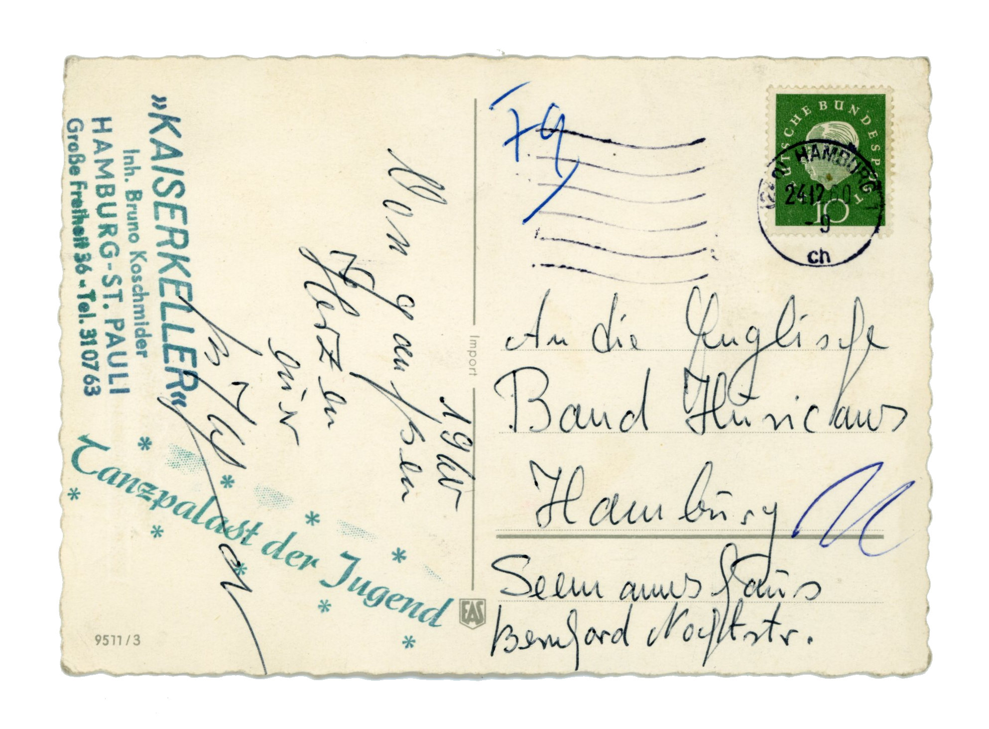 Rory Storm And The Hurricanes Postcard (Germany)