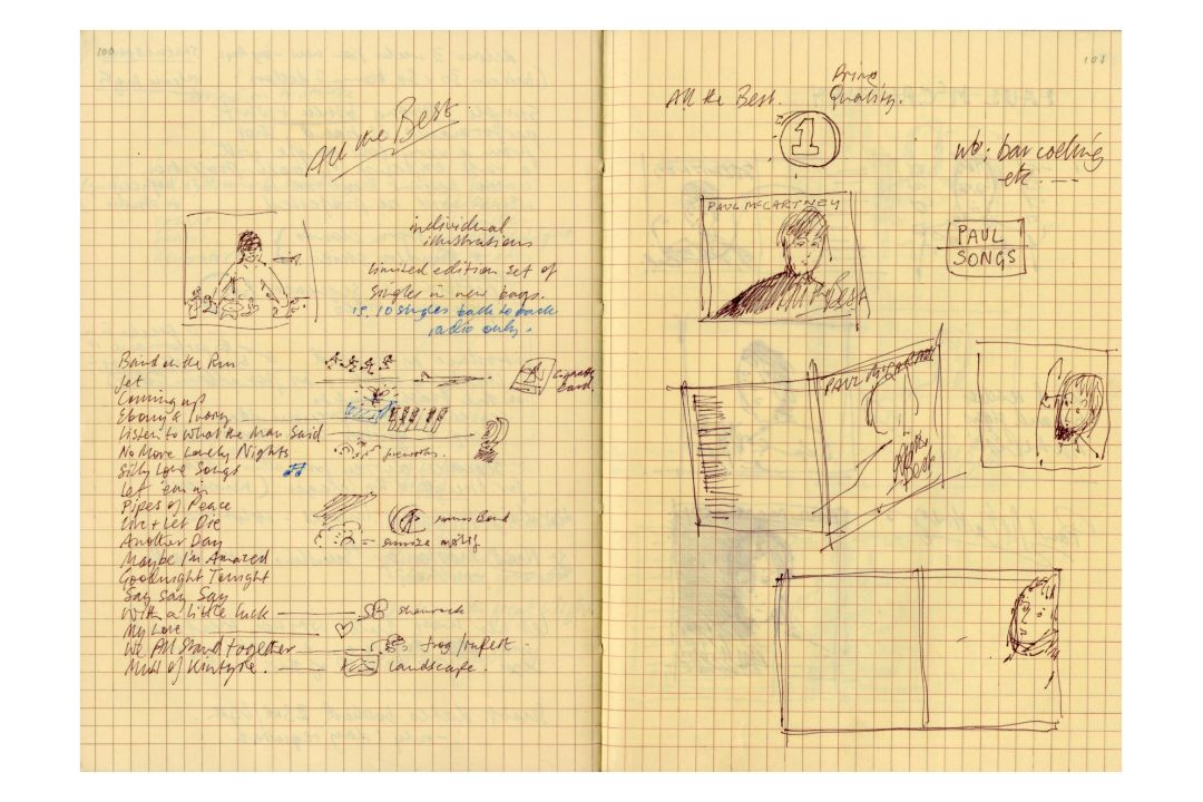Paul McCartney All The Best Album Cover Design Notebook (UK) - Image 1 of 7