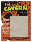 Beatles Cavern Club Late 1960s Blank Concert Poster (UK)