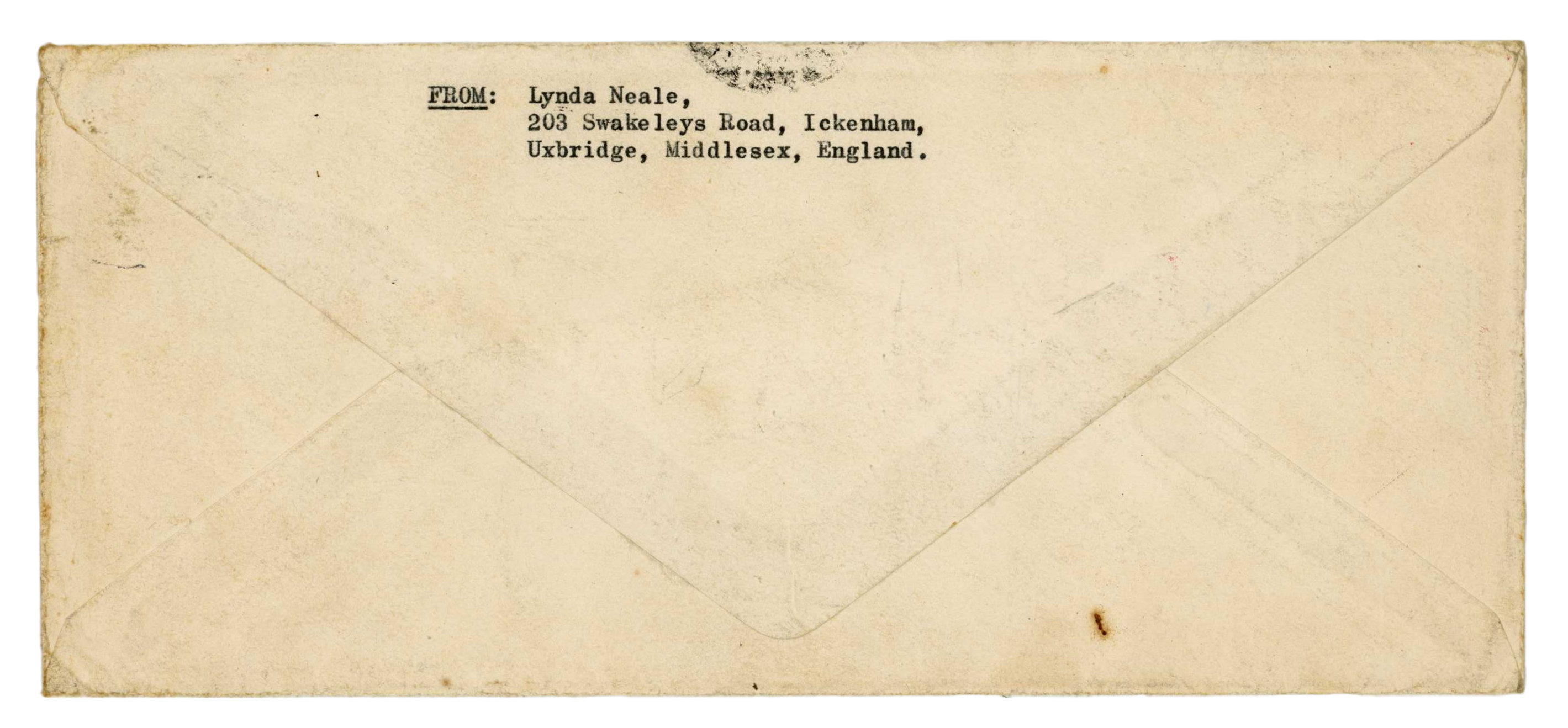 John Lennon 1968 Handwritten & Signed Birthday Card In Mailing Envelope Lizzie Bravo Collection (UK) - Image 5 of 6