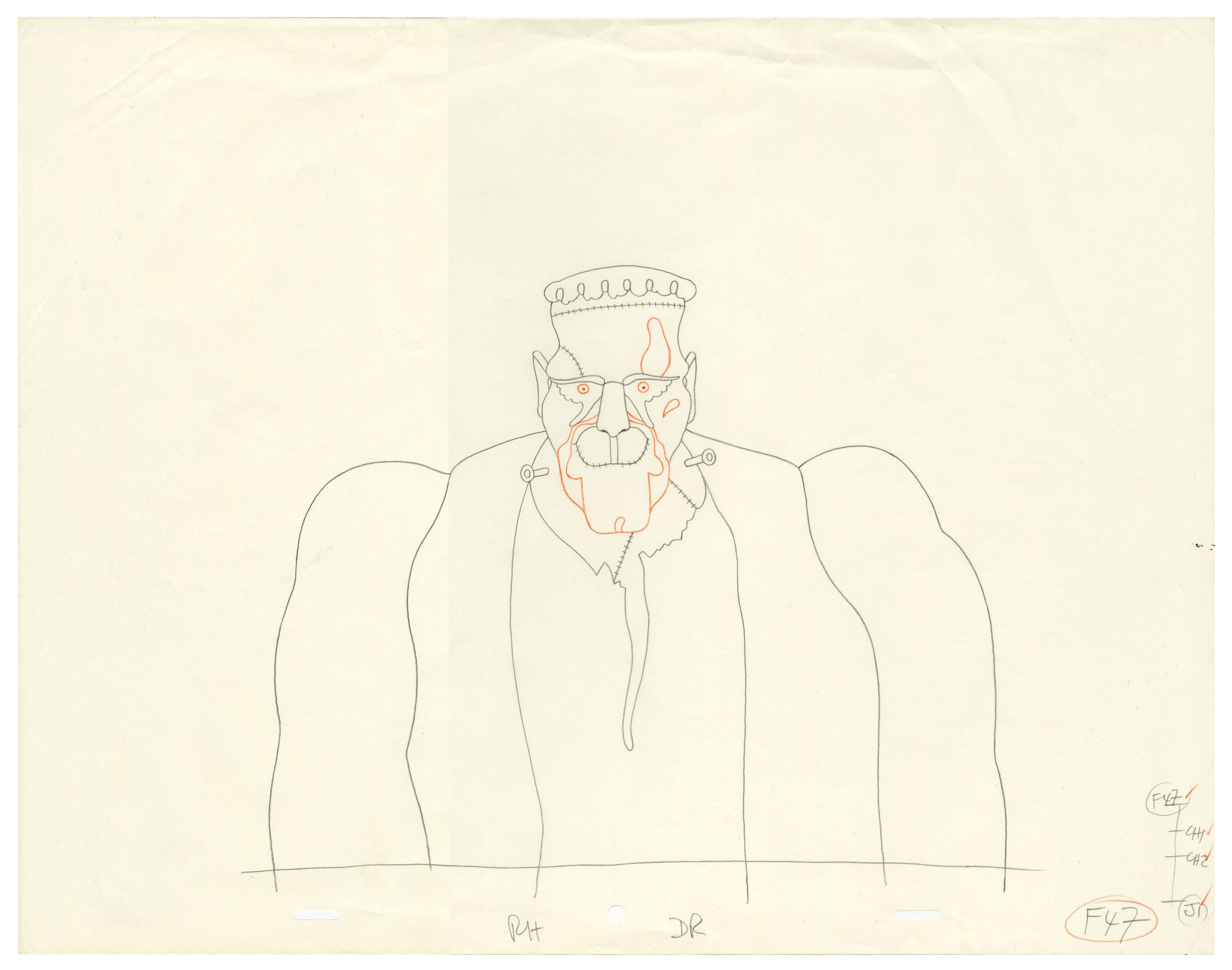 The Beatles 1968 Yellow Submarine Animation Drawing Frankenstein’s Monster (UK)