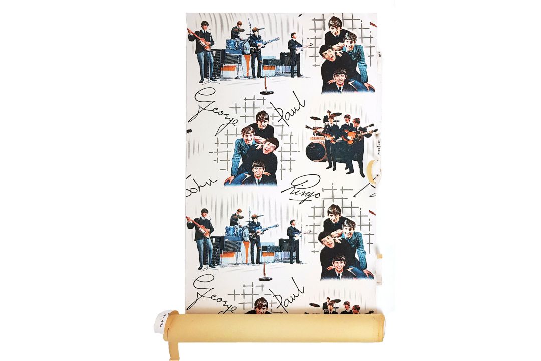 The Beatles 1960s Crown Wallpaper Roll (UK)