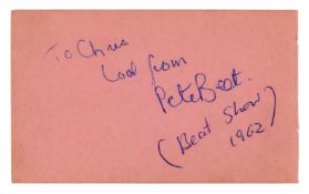 Vintage Sixties Pete Best Autograph (UK)