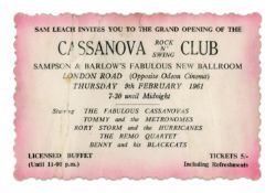 Ringo Starr Rory Storm & The Hurricanes Concert Ticket (UK)