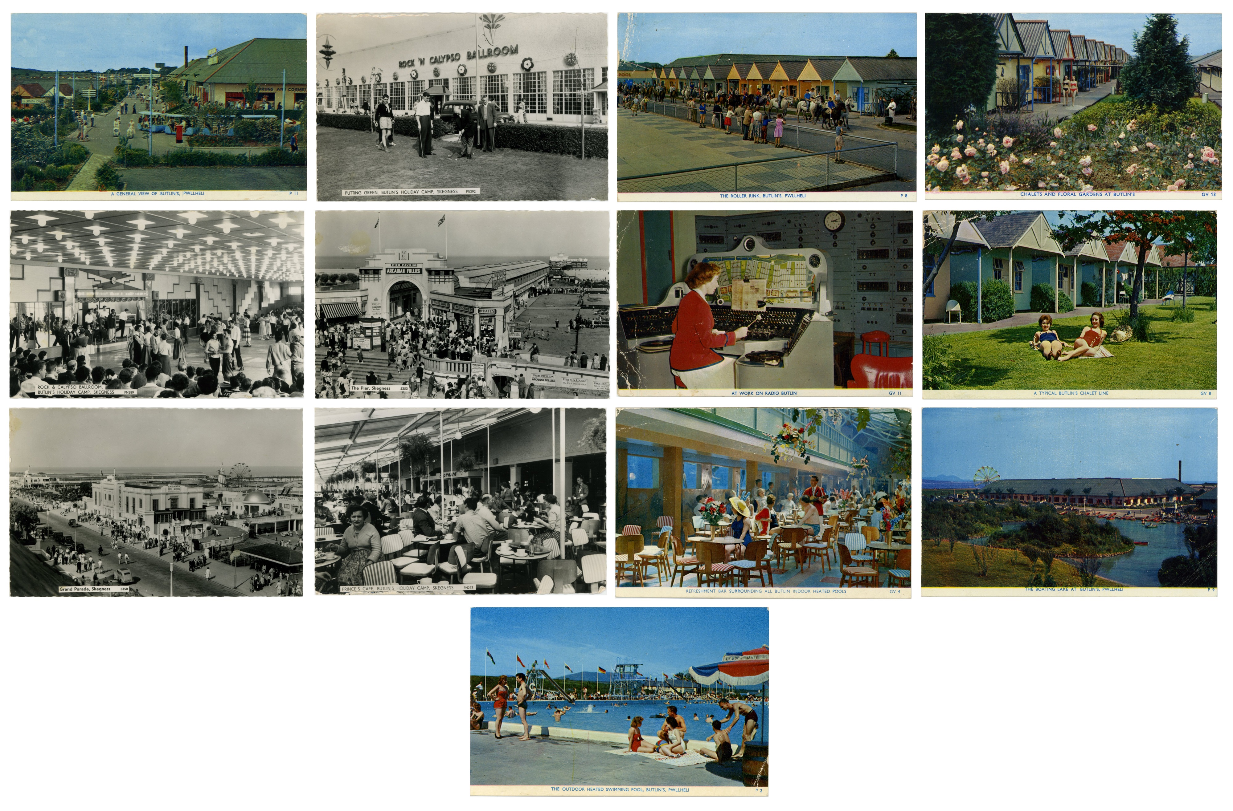 Johnny Guitar Byrne Owned Butlins Postcards (UK)