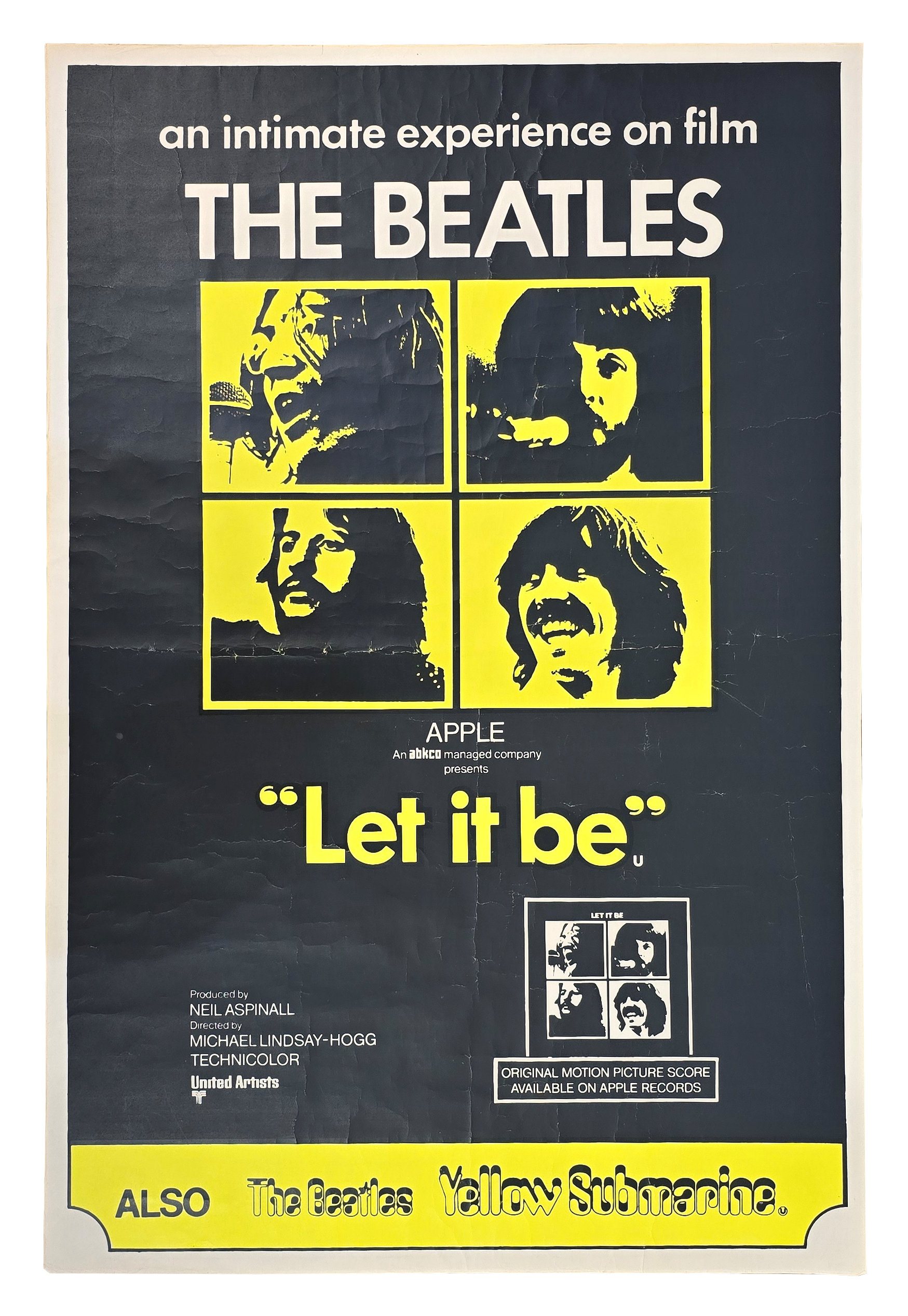 The Beatles Let It Be Promotional Film Poster (UK)