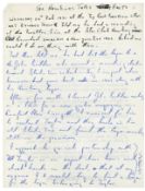 Allan Williams Handwritten Statement Relating To The Hamburg Tapes (UK)