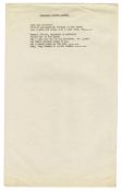 The Beatles 1969 Maxwell’s Silver Hammer Vintage Typed Lyric Sheet (UK)