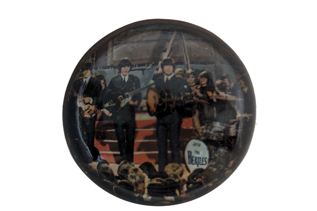 The Beatles Glass Paperweight (UK) - Image 1 of 2
