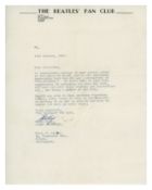 The Beatles Fan Club Membership Cards And Letter (UK)