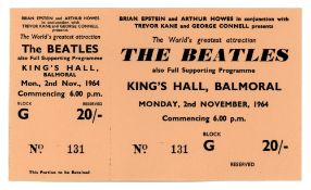The Beatles 1964 King’s Hall Balmoral Unused Concert Ticket (UK)