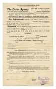 The Beatles Performance Contract Oasis Club 1962 (UK)