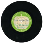 Paul McCartney 1973 Live And Let Die Apple Test Pressing (UK)
