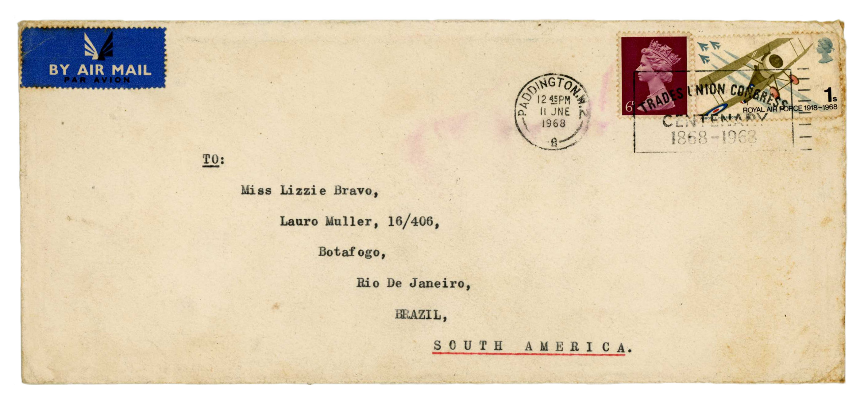 John Lennon 1968 Handwritten & Signed Birthday Card In Mailing Envelope Lizzie Bravo Collection (UK) - Image 4 of 6