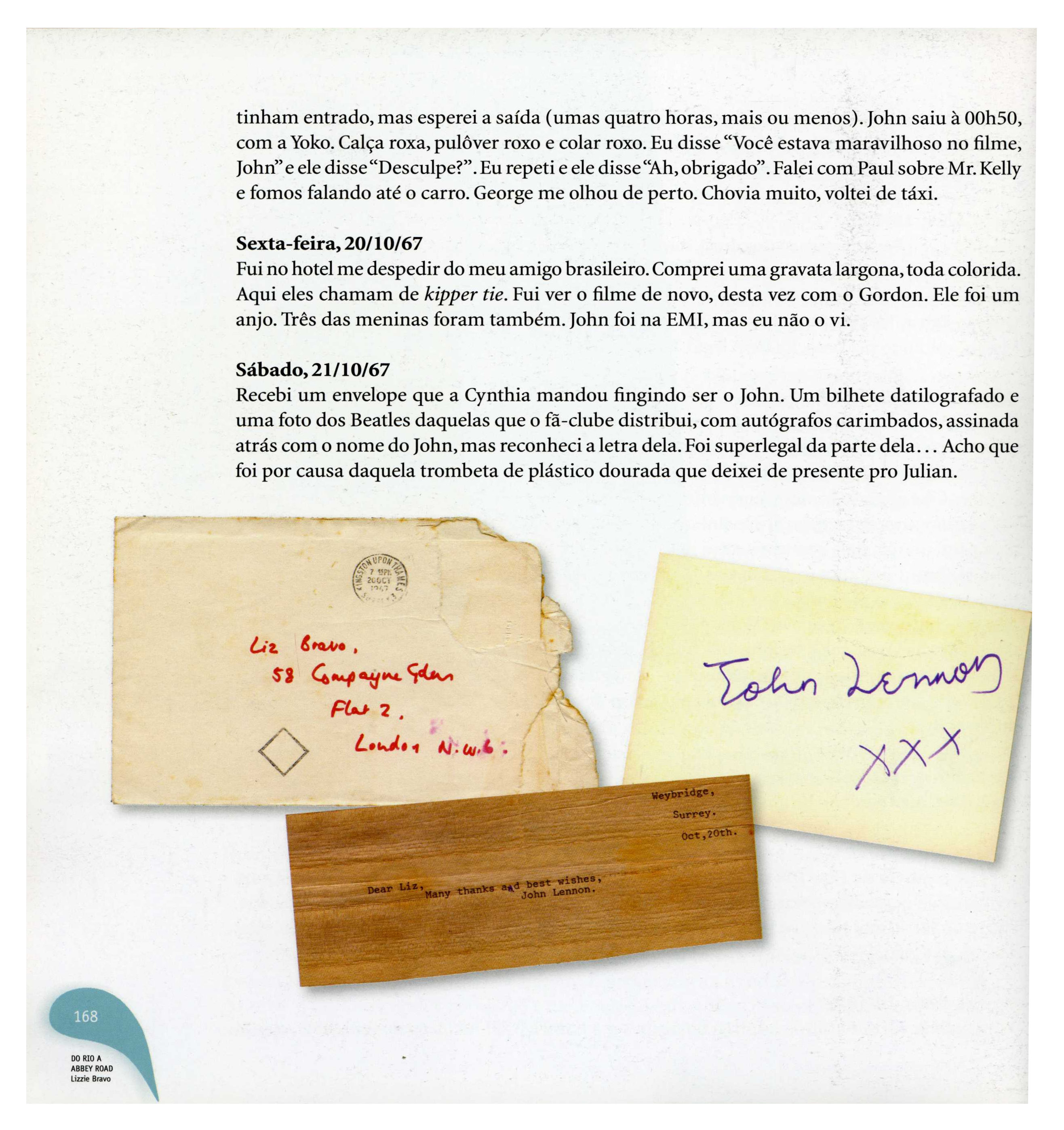 John Lennon 1968 Typed Letter & John Lennon Autograph In Cynthia’s Hand Lizzie Bravo Collection (UK) - Image 5 of 5