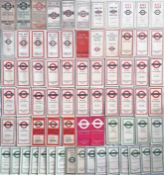 Large quantity (70+) of London bus POCKET MAPS from 1913 onwards. Includes three of the early LGOC