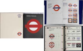 Pair of London Transport 'BRAND' MANUALS comprising a 1978 Design Manual, parts 1 & 2, with