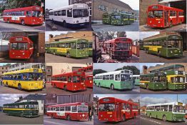 Very large quantity (c850) of Kodachrome 35mm original COLOUR SLIDES of London MB/MBS/MBA and SM/
