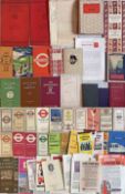 Large quantity (60+ items) of London Transport EPHEMERA, mainly 1930s-60s, some earlier. Includes