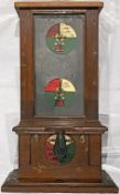 LNER (GNR) double-line rotary, mahogany-cased BLOCK INSTRUMENT. Stands 19
